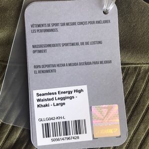 Gymshark Energy Seamless Leggings - Khaki, Large